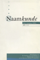 Naamkunde. Jaargang 32,  [tijdschrift] Naamkunde