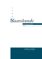 Naamkunde. Jaargang 34,  [tijdschrift] Naamkunde