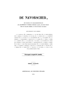 De Navorser. Jaargang 1,  [tijdschrift] Navorscher, De