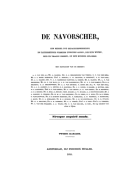 De Navorser. Jaargang 2,  [tijdschrift] Navorscher, De