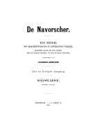 De Navorser. Jaargang 33,  [tijdschrift] Navorscher, De