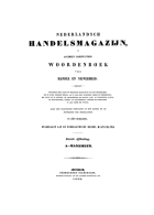 Nederlandsch handelsmagazijn, algemeen zamenvattend woordenboek voor handel en nijverheid. Deel 1: A-Mannheim, Anoniem Nederlandsch Handelsmagazijn