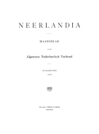 Neerlandia. Jaargang 12,  [tijdschrift] Neerlandia