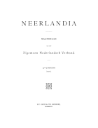 Neerlandia. Jaargang 25,  [tijdschrift] Neerlandia