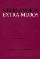 Neerlandica extra Muros. Jaargang 1970,  [tijdschrift] Neerlandica extra Muros / Internationale Neerlandistiek