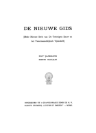 De Nieuwe Gids. Jaargang 25,  [tijdschrift] Nieuwe Gids, De
