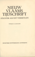 Nieuw Vlaams Tijdschrift. Jaargang 2,  [tijdschrift] Nieuw Vlaams Tijdschrift