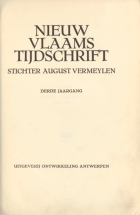 Nieuw Vlaams Tijdschrift. Jaargang 3,  [tijdschrift] Nieuw Vlaams Tijdschrift