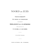 Noord en Zuid. Jaargang 17,  [tijdschrift] Noord en Zuid