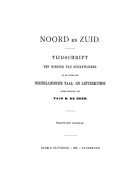 Noord en Zuid. Jaargang 19,  [tijdschrift] Noord en Zuid