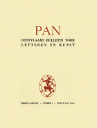 Pan. Oostvlaams Bulletin voor Letteren en Kunst. Jaargang 3,  [tijdschrift] Pan