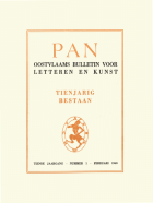 Pan. Oostvlaams Bulletin voor Letteren en Kunst. Jaargang 10,  [tijdschrift] Pan