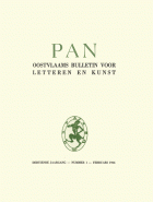 Pan. Oostvlaams Bulletin voor Letteren en Kunst. Jaargang 13,  [tijdschrift] Pan