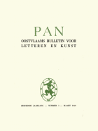 Pan. Oostvlaams Bulletin voor Letteren en Kunst. Jaargang 16,  [tijdschrift] Pan