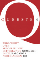 Queeste. Tijdschrift over middeleeuwse letterkunde in de Nederlanden. Jaargang 1997,  [tijdschrift] Queeste