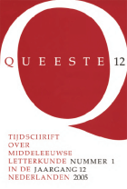 Queeste. Tijdschrift over middeleeuwse letterkunde in de Nederlanden. Jaargang 2005,  [tijdschrift] Queeste