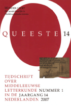 Queeste. Tijdschrift over middeleeuwse letterkunde in de Nederlanden. Jaargang 2007,  [tijdschrift] Queeste