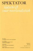 Spektator. Jaargang 8,  [tijdschrift] Spektator. Tijdschrift voor Neerlandistiek