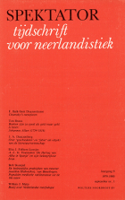 Spektator. Jaargang 9,  [tijdschrift] Spektator. Tijdschrift voor Neerlandistiek