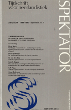 Spektator. Jaargang 16,  [tijdschrift] Spektator. Tijdschrift voor Neerlandistiek