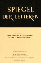 Spiegel der Letteren. Jaargang 25,  [tijdschrift] Spiegel der Letteren