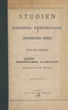 Studiën op godsdienstig, wetenschappelijk en letterkundig gebied. Jaargang 3,  [tijdschrift] Studiën op godsdienstig, wetenschappelijk en letterkundig gebied