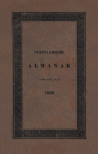 Surinaamsche Almanak voor het Jaar 1832,  [tijdschrift] Surinaamsche Almanak