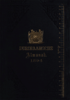 Surinaamsche Almanak voor het Jaar 1894,  [tijdschrift] Surinaamsche Almanak