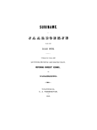 Suriname. Jaarboekje voor het jaar 1856,  [tijdschrift] Suriname. Jaarboekje van het letterlievend genootschap Oefening kweekt kennis