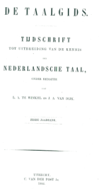 De Taalgids. Jaargang 6,  [tijdschrift] Taalgids, De