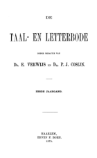 De taal- en letterbode. Jaargang 6,  [tijdschrift] Taal- en letterbode, De