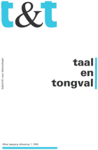 Taal en Tongval. Jaargang 45,  [tijdschrift] Taal en Tongval