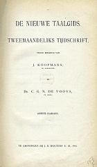 De Nieuwe Taalgids. Jaargang 8,  [tijdschrift] Nieuwe Taalgids, De