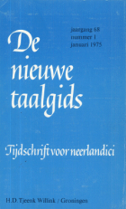 De Nieuwe Taalgids. Jaargang 68,  [tijdschrift] Nieuwe Taalgids, De