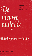 De Nieuwe Taalgids. Jaargang 72,  [tijdschrift] Nieuwe Taalgids, De