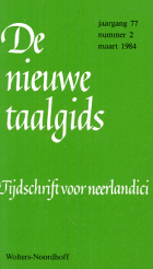 De Nieuwe Taalgids. Jaargang 77,  [tijdschrift] Nieuwe Taalgids, De