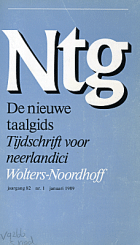 De Nieuwe Taalgids. Jaargang 82,  [tijdschrift] Nieuwe Taalgids, De