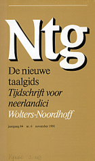 De Nieuwe Taalgids. Jaargang 84,  [tijdschrift] Nieuwe Taalgids, De