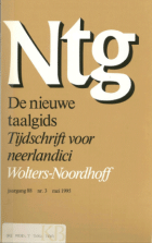 De Nieuwe Taalgids. Jaargang 88,  [tijdschrift] Nieuwe Taalgids, De