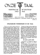 Onze Taal. Jaargang 10,  [tijdschrift] Onze Taal