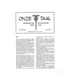 Onze Taal. Jaargang 39,  [tijdschrift] Onze Taal