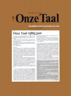 Onze Taal. Jaargang 50,  [tijdschrift] Onze Taal