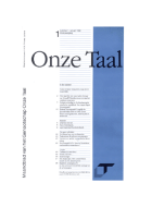 Onze Taal. Jaargang 53,  [tijdschrift] Onze Taal