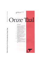 Onze Taal. Jaargang 54,  [tijdschrift] Onze Taal