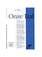 Onze Taal. Jaargang 57,  [tijdschrift] Onze Taal