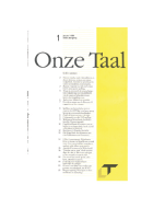 Onze Taal. Jaargang 58,  [tijdschrift] Onze Taal