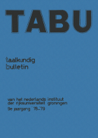 Tabu. Jaargang 9,  [tijdschrift] Tabu