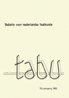 Tabu. Jaargang 12,  [tijdschrift] Tabu