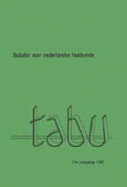 Tabu. Jaargang 17,  [tijdschrift] Tabu