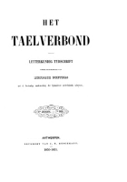 Het Taelverbond. Jaargang 6,  [tijdschrift] Taelverbond. Letterkundig Tydschrift, Het